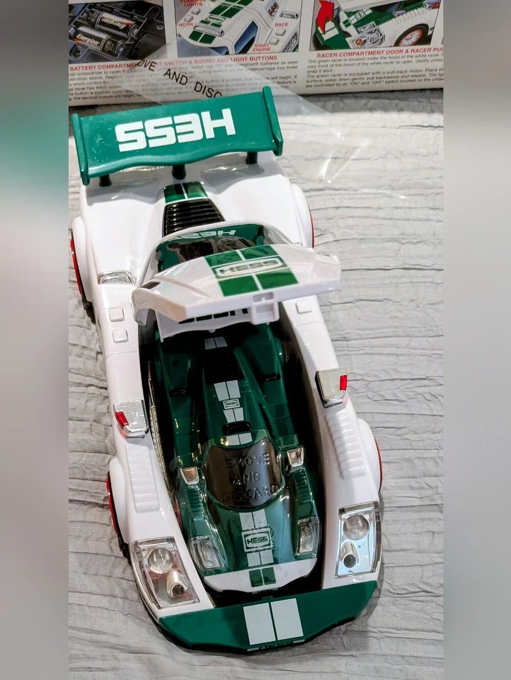 NIB Hess 2009 Race Car and Racer w/Pull Back Motor